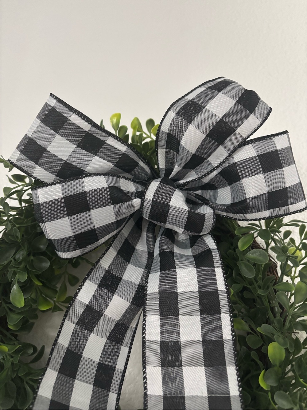 Handmade Buffalo Check Bow DIY Black BOW ONLY Custom Made NEW!! Final Sale